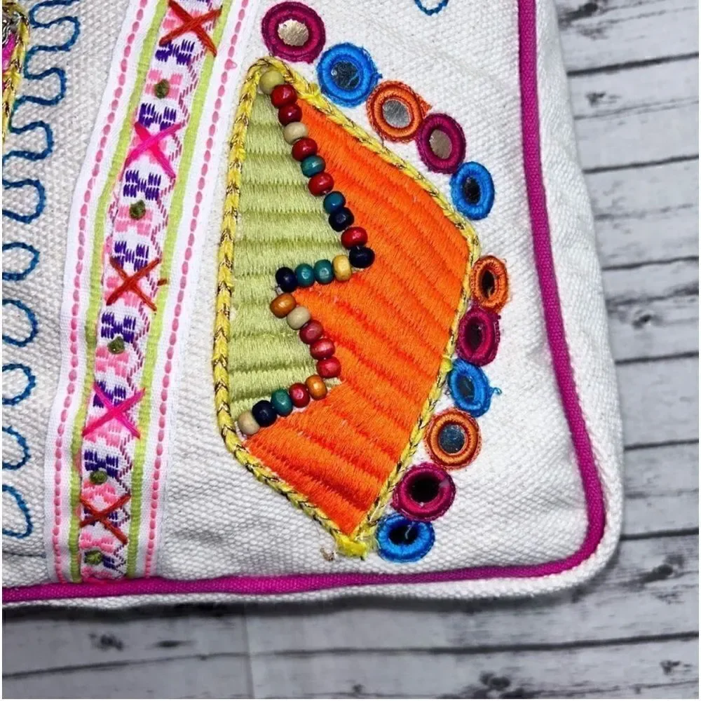 Camel Threads Gypsy Embroidered Large Tote Bag - Picture 7 of 12